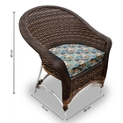 Conjunto De Poltronas Fibra Sintética Bali Alumínio - 4 Poltr