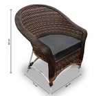 Conjunto De Poltronas Fibra Sintética Bali Alumínio - 4 Poltr