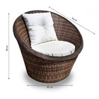 Conjunto De Poltronas Fibra Sintética Bola - 2 Poltronas + 1