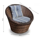 Conjunto De Poltronas Fibra Sintética Bola - 4 Poltronas + 1