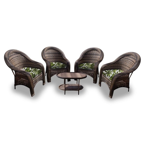 Conjunto De Poltronas Fibra Sintética Caribe - 4 Poltronas +