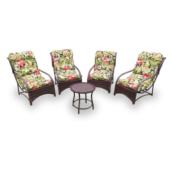 Conjunto De Poltronas Fibra Sintética Espreguiçadeira Promo -