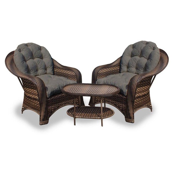 Conjunto De Poltronas Fibra Sintética Janaína - 2 Poltronas +