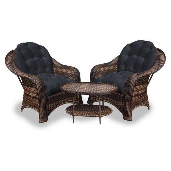 Conjunto De Poltronas Fibra Sintética Janaína - 2 Poltronas +