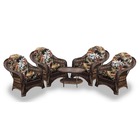 Conjunto De Poltronas Fibra Sintética Janaína - 4 Poltronas +