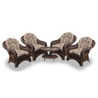 Conjunto De Poltronas Fibra Sintética Janaína - 4 Poltronas +