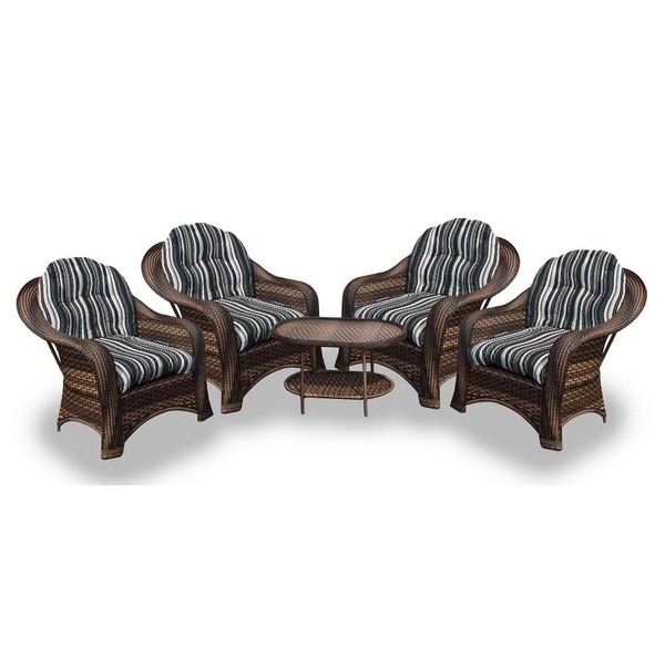 Conjunto De Poltronas Fibra Sintética Janaína - 4 Poltronas +