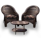 Conjunto De Poltronas Fibra Sintética Karibe - 2 Poltronas +