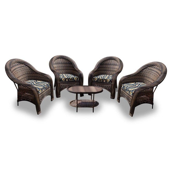 Conjunto De Poltronas Fibra Sintética Karibe - 4 Poltronas +