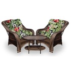 Conjunto De Poltronas Fibra Sintética Melo - 2 Poltronas + 1