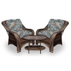 Conjunto De Poltronas Fibra Sintética Melo - 2 Poltronas + 1