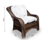 Conjunto De Poltronas Fibra Sintética Melo - 4 Poltronas + 1