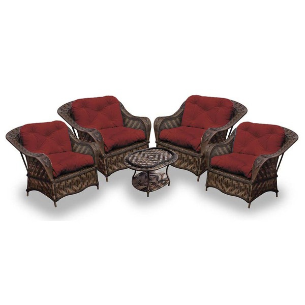 Conjunto De Poltronas Fibra Sintética Naja - 4 Poltronas + 1