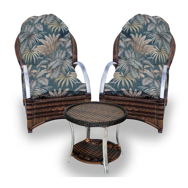 Conjunto De Poltronas Fibra Sintética Paris Alumínio - 2 Polt