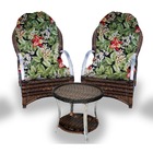 Conjunto De Poltronas Fibra Sintética Pequim Alumínio - 2 Pol