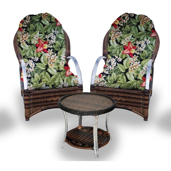 Conjunto De Poltronas Fibra Sintética Pequim Alumínio - 2 Pol