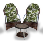 Conjunto De Poltronas Fibra Sintética Pequim Alumínio - 2 Pol