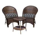 Conjunto De Poltronas Fibra Sintética Seul - 2 Poltronas + 1