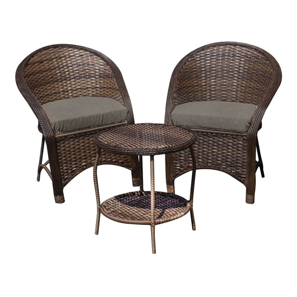 Conjunto De Poltronas Fibra Sintética Seul - 2 Poltronas + 1