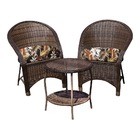 Conjunto De Poltronas Fibra Sintética Sônia - 2 Poltronas + 1