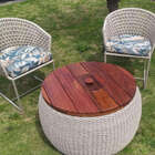 Conjunto De Poltronas Jasmin Com Mesa Champanheira - Tecido P