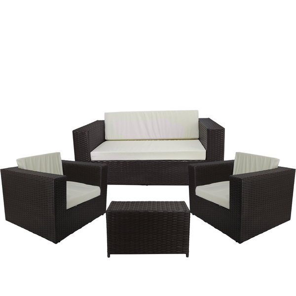 Conjunto De Poltronas Namoradeira Assento Estofado E Mesa Cla