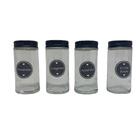 Conjunto De Porta Temperos Com Suporte De Aço Preto