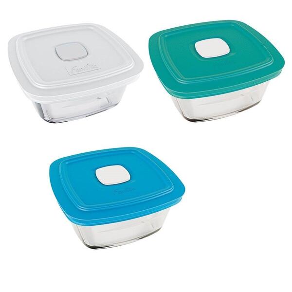 Conjunto De Pote De Vidro Marinex Facilita 300 Ml Com Tampa P