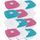 Conjunto De Pote De Vidro Marinex Facilita Com Tampa Plástica