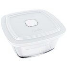 Conjunto De Pote De Vidro Marinex Facilita Com Tampa Plástica