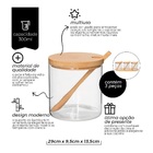 Conjunto De Potes Borossilicato Com Tampa Em Bambu Mimo Style