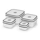Conjunto de Potes Branco 4 Unidades de Plstico Electrolux
