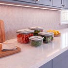 Conjunto de Potes Branco 4 Unidades de Plstico Electrolux