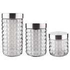 Conjunto De Potes Com Tampa Inox Bubble 3 Peças Vdr7047-3-eur