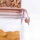 Conjunto De Potes De Plástico Herméticos Com Travas Cristal 3