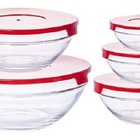 Conjunto De Potes De Vidro 5 Peças Redondo Boro Hauskraft Jgp