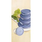 Conjunto De Potes De Vidro Com Tampa 5 Peças - Euro Home - Az