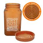Conjunto De Potes De Vidro Com Tampa Bon Appetit Bronze 1,5l