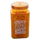 Conjunto De Potes De Vidro Com Tampa Bon Appetit Bronze 2l 5