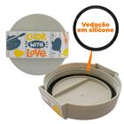 Conjunto De Potes De Vidro Hermético Cook With Love 1,4l 2 Pe
