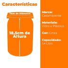 Conjunto De Potes De Vidro Hermético Cook With Love 1,4l 5 Pe