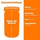 Conjunto De Potes De Vidro Hermético Cook With Love 1,7l 3 Pe