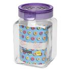 Conjunto De Potes De Vidro Hermético Lilás 3pçs - Oxford