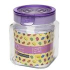 Conjunto De Potes De Vidro Hermético Lilás 3pçs - Oxford