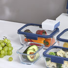 Conjunto De Potes De Vidro Hermético Retangular - Bomba Elétr