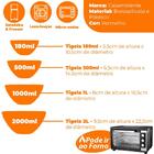 Conjunto De Potes De Vidro Refratário Borossilicato Com Tampa