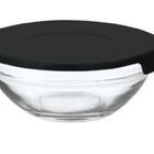 Conjunto De Potes Hermetico 3 Peças De Vidro Preto - Wellmix