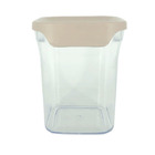 Conjunto De Potes Herméticos 3 Peças Acrílico - Nude