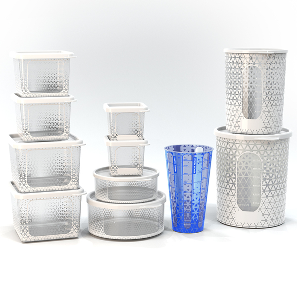 Conjunto De Potes Herméticos Para Alimentos Prisma 11 Peças