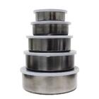 Conjunto De Potes Inox Com Tampa 5 Peças Wincy